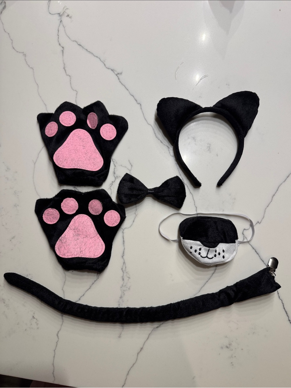 5 Piece Cat Costume for Adult/Kids